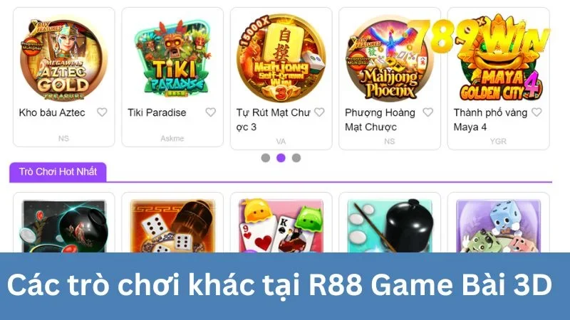 Các trò chơi khác tại sảnh